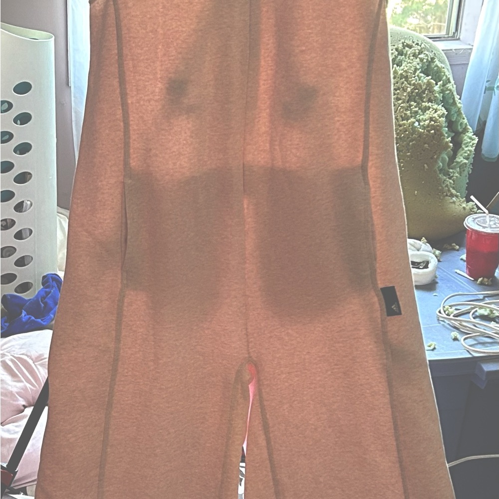 Adidas plus pink sleeveless jumpsuit with zipper